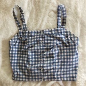 Brandy Melville gingham tank